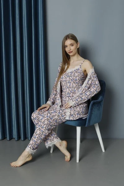 Polkan Üçlü Bayan Pijma Takımı 9671