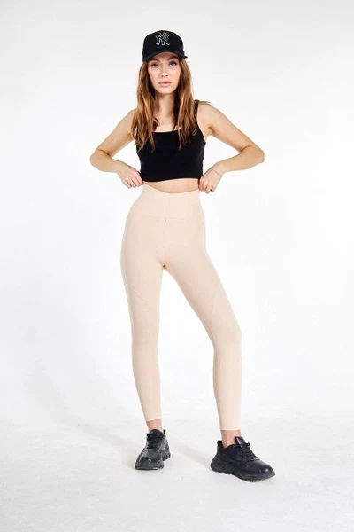 Yüksek Belli Ten Dalgıç Süper Loklu Bayan Tayt Vogsing 162