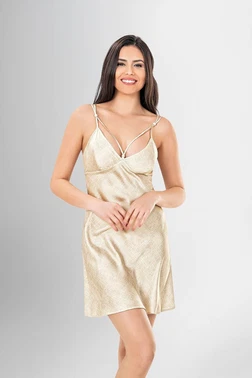 Ahu Lingerie 2 li Kısa Sabahlık Takımı Desenli Ahu Loriva 1902 - Alternatif Görünüm