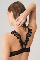 2 Li Sütyen String Takım Push Up Somon Siyah farklı açı