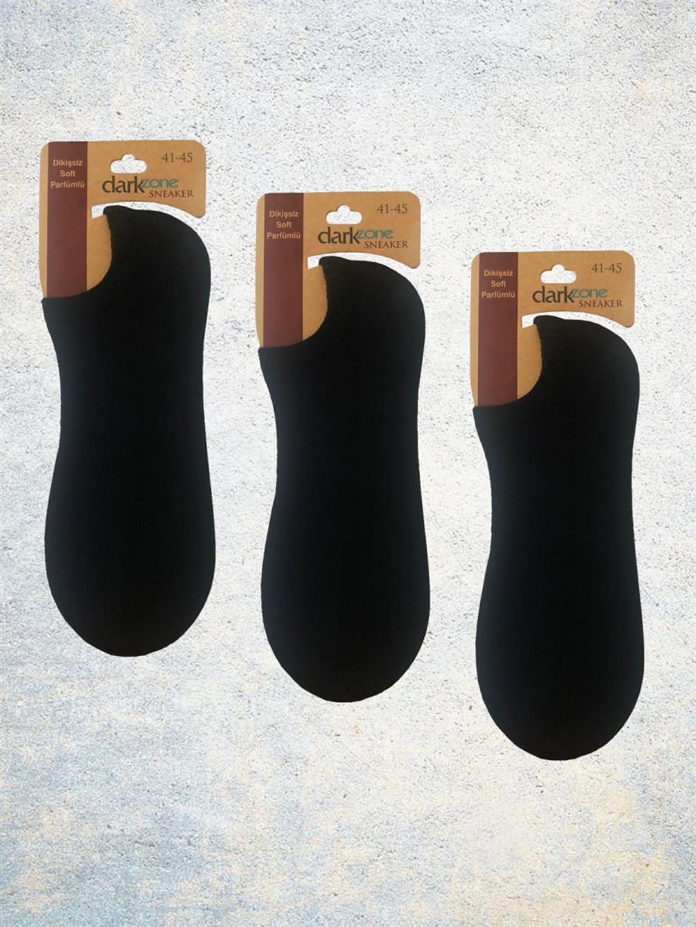 3 Lü Siyah Çorap Set  Darkzone DZCP3101