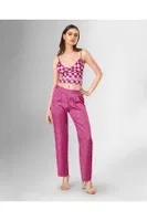 3lü Fuşya Büstiyer Pijama Takımı Ahu Loriva 1836 Fuşya detay görünüm