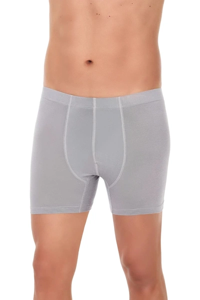 3'lü Paket Bambu Erkek Gri Boxer Yıldız 322