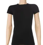 3'lü Paket Likralı Kısa Kollu Kadın Siyah T-Shirt Yıldız 2141 Siyah