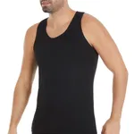 3'lü Paket Modal Sporcu Erkek Siyah Atlet Yıldız 79 Siyah
