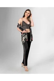 Ahu Lingerie 3lü Pijama Takımı 1802 Ahu Loriva-1802