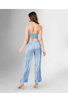 3lü Pijama Takımı Mavi Puantiyeli Ahu Loriva 1806 Mavi farklı açı