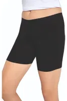 5 Adet Bambu Kumaş Kadın Mini Tayt Boxer Lüx DRM 3002 Siyah detay görünüm
