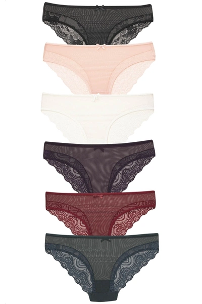 5 Adet Yumuşak Arkası Dantelli Bikini Külot LüxDRM 2012