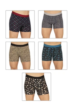 Özkan 5li Paket Erkek Pamuklu Karışık Desenli Likralı Penye Boxer Özkan 11111 - Alternatif Görünüm
