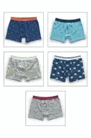 5li Paket Erkek Pamuklu Karışık Desenli Likralı Penye Boxer Özkan 11111 farklı açı