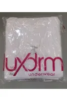 6 Adet Büyük Beden Kalın Askılı Pamuklu Ekonomik Paket Kadın Atlet LuxDRM 6503 Beyaz detay görünüm