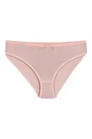 6'lı Paket Bambu Bikini Kadın Pudra Külot Yıldız 3914 Pudra detay görünüm