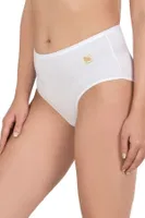 10lu Paket Kadın Pamuklu Modal Esnek Yumuşak Yüksek Bel Bato Külot Özkan 23922 Beyaz görsel 18