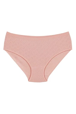 Yıldız Çamaşır 6'lı Paket Pamuk Kalpli Kadın Pudra Bato Külot Yıldız 3588 - Alternatif Görünüm