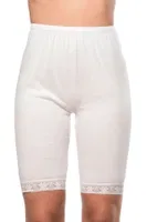 10lu Paket Pamuklu Dantelli Ribana Esnek Yumuşak Paçalı Alt Içlik Don Külot Özkan 0114 Beyaz görsel 10