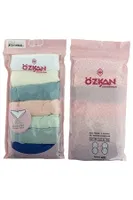 7li Paket Kadın Fitilli Ribana Pamuklu Esnek Rahat Slip Bikini Külot Özkan 26798  farklı açı