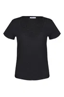 Açık V Yaka Siyah Erkek T-shirt Darkzone DZN8711 görsel 8