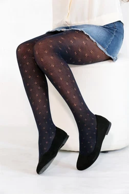 Daymod Ada Çocuk Külotlu Çorap 4 Nokta Siyah Daymod D2122121