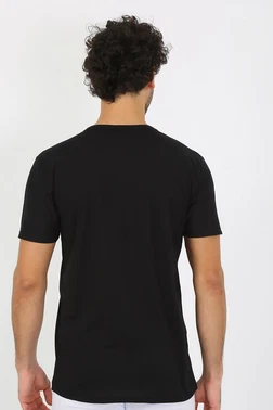 Akbeniz Açık Yaka Siyah Penye Erkek Atlet Fanila Akbeniz 6565 - Alternatif Görünüm
