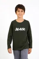 Uzun Kollu Pamuklu Erkek Çocuk Pijama Takım Akbeniz 20437 farklı açı