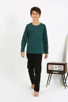 Erkek Çocuk Uzun Kollu Penye Pijama Takım Akbeniz 20437