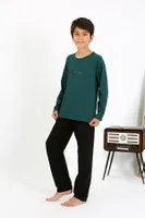 Erkek Çocuk Uzun Kollu Penye Pijama Takım Akbeniz 20437 detay görünüm