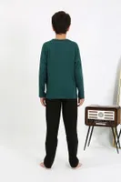 Erkek Çocuk Uzun Kollu Penye Pijama Takım Akbeniz 20437 görsel 4