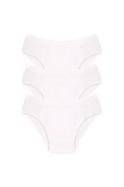 Akbeniz Beyaz 3Lü Pamuk Erkek Slip Akbeniz 40129