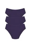 Pamuklu Düz 3Lü Erkek Slip Akbeniz 40129 Saks