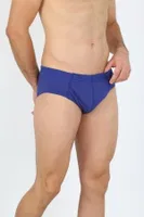 Pamuklu Düz 3Lü Erkek Slip Akbeniz 40129 Saks detay görünüm