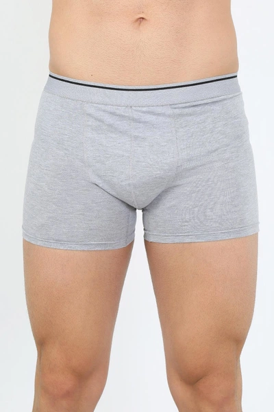 Pamuk Likralı Penye Boxer Gri Akbeniz 40133