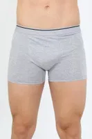 Pamuk Likralı Penye Boxer Gri Akbeniz 40133 Gri