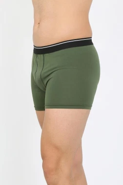 Erkek Pamuk Likralı Akbeniz Boxer Haki 40133 - Alternatif Görünüm