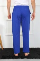 Pamuk Saks Erkek Tek Alt Pijama Akbeniz 27495 Saks görsel 5