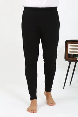 Siyah Pamuklu Tek Alt Erkek Pijama Akbeniz 27551 - Alternatif Görünüm