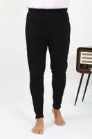 Siyah Pamuklu Tek Alt Erkek Pijama Akbeniz 27551 Siyah detay görünüm
