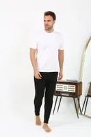 Siyah Pamuklu Tek Alt Erkek Pijama Akbeniz 27551 Siyah farklı açı