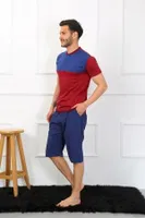 Erkek Penye 3'lü Sax-Bordo Parçalı Pijama Takımı Akbeniz 6823 görsel 6