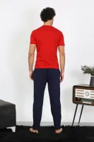 Erkek Penye Kırmızı 3'lü Pijama Takımı Akbeniz 6848 Kırmızı görsel 9