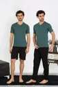 Penye Petrol Rengi 3'lü Pijama Takımı Akbeniz 6848