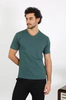 Penye Petrol Rengi 3'lü Pijama Takımı Akbeniz 6848 Petrol görsel 6