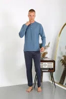 Uzun Kollu Erkek Penye Pijama Takımı Akbeniz 6860