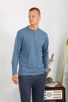 Uzun Kollu Erkek Penye Pijama Takımı Akbeniz 6860 görsel 4