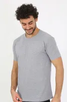 Gri Sıfır Yaka Kısa Kollu Penye Erkek Atlet Fanila Akbeniz 6567 Gri görsel 6