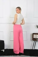 Kadın Bol Paça Penye Pembe Alt Üst Takım Akbeniz 5501 Pembe görsel 4