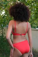 Ayar Askılı Destekli Fiyonklu Kırmızı Kadın Bikini Akbeniz 35008 Kırmızı görsel 4