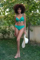 Destekli Fiyonklu Kadın Yeşil Bikini Takım Akbeniz 35008 Yeşil detay görünüm