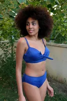 İçi Boş Fiyonklu Kaplı Saks Alt Üst Bikini Takım Akbeniz 35011 Saks görsel 4