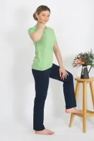 Pamuklu Kısa Kollu Kadın Pijama Takım Akbeniz 4215 detay görünüm
